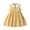 Yellow, variant on JoyHoop 2025 Summer Girl Korean Sleeveless Vest Dress Kids Cotton Princess Dress Baby Casual Sundress