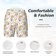 thumbnail image 5 of Lsque Mens Swim Trunks Cute Gnome Summer Pattern - Bathing Suit Compression Liner - Beach Swim Shorts Swimwear - (S-3XL) - Stretch Quick Dry -Medium, 5 of 9