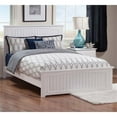 thumbnail image 2 of Leo & Lacey Cottage Design Farmhouse Solid Wood Queen Panel Bed in White, 2 of 3
