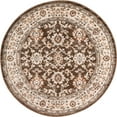 thumbnail image 2 of Rugs.com Charlotte Collection Rug – 5 Ft Round Brown Low-Pile Rug Perfect For Kitchens, Dining Rooms, 2 of 6