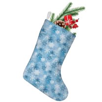 Christmas Stockings,Light Blue Christmas Snowflake Pattern Stockings Christmas,14.8'' Xmas Stockings,Christmas Party Favors,Christmas Party Decorations,Christmas Stockings Personalized
