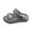 Grey, variant on Kids Cloud Slippers Quick Drying Hook Loop Back Strap Slip on Flat Slides Sandals Summer Casual Beach Slippers