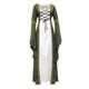 thumbnail image 5 of ICHUANYI Clearance Fashion Women Patchwork Casual Vintage Floor Length Gothic Cosplay Dress(Green, S) ICHUANYI WER2023080711799, 5 of 7