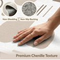 thumbnail image 6 of ODIKA 2'x3' Beige Warm Taupe Modern Geometric Abstract Washable Doormat Contemporary Minimalist Scandinavian Style Circles Rectangles Lines Non-Slip, Low Pile for Entryway, Kitchen, Laundry Room, 6 of 7