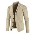 thumbnail image 4 of Men's Fashion Chunky Knit Sweater外套 with Open Cardigan Design for Casual Wear, 4 of 11