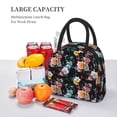 thumbnail image 6 of Haiem Hibiscus Rose Printed Lunch Bag Women, Lunch Box Lunch Bag for Women, Small Leakproof Cute Lunch Tote Large Capacity Reusable Insulated Cooler Lunch Container, 6 of 6