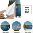 thumbnail image 4 of Peel and Stick Wallpaper Waterproof View intracoastal waterway Boca Raton Florida Wall Mural Decor Self Adhesive and Removable 69in x 98in, 4 of 8