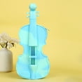 thumbnail image 2 of Violin Pencil Case Guitar Creative Pencil Case Blue And Green Color, Guitar Silicone Pencil Case Silicone Cosmetic Bag Pencil Bag Multifunctional Pencil Case Aesthetic Zipper Storage Bag, 2 of 9