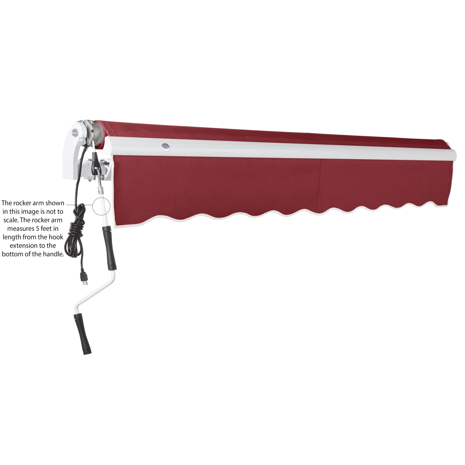 Awntech Maui Left Motor with Remote Motorized Retractable Awning