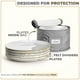 thumbnail image 4 of Sorbus China Contenedores de almacenamiento – Juego acolchado de 5 piezas para mover y transportar vajillas, platos redondos, cristalería, tazas y tazas con protectores de placas de fieltro – Cajas de, 4 of 5