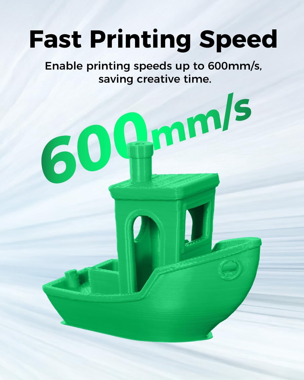 Creality Green PETG 1.75mm High-Speed 3D Filament 30-600mm/s 1kg Spool Dimensional +/- 0.03mm For K1 Max Anycubic Bambu Prusa & More 1 Unit per pack