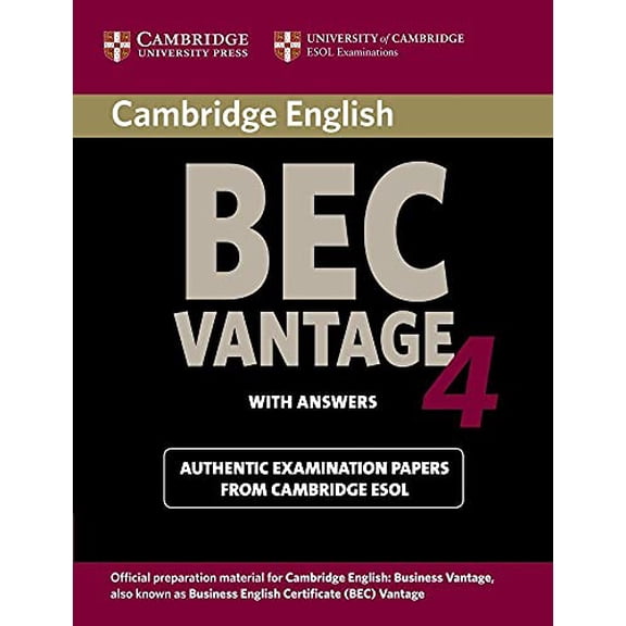 Pre-Owned Cambridge Bec 4 Vantage (BEC Practice Tests), 9780521739269, 0521739268, Paperback, 1 edition