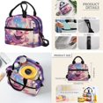 thumbnail image 6 of Garronmavis Kids Bookbag Set Capybara Print School Backpack with Lunch Box, 4PCS Set with Pencil Case and Water Bottle Holder, School Daypack for Boys & Girls Travel Use, 6 of 8