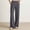 Dark Gray women wide leg pants a1, variant on Cagogo Womens Wide Leg High Waisted Pants with Pockets Casual Loose Long Trousers Summer Beach Vacation Work Lounge Palazzo Pants Flowy Clothes, Black L