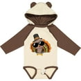 thumbnail image 3 of Inktastic Thanksgiving Turkey Funny Boys or Girls Long Sleeve Baby Bodysuit, 3 of 5