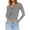 Grey, variant on Seductiva Women's Long Sleeve Shirts Basic Tee Women Summer Short/Long Sleeve Tops Backless Striped Shirts Going Out T Shirt Y2K Crop Blouse Boat Neck Outfit Casual Workout Y2K Clothes Basic Tees