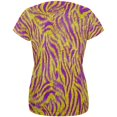 thumbnail image 2 of Mardi Gras Cajun Tiger Costume All Over Womens T Shirt Multi MD, 2 of 2