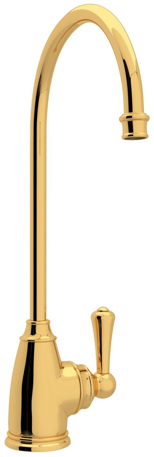 Traditional Georgian 11'' Polished Nickel Kitchen Faucet in Brass