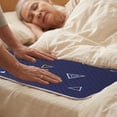 thumbnail image 1 of Washable Waterproof Incontinence Pads for Adults, Seniors, Postpartum, Non-Slip Bed Pad, Navy, Reusable 90x70 cm, 1 Count, 1 of 6