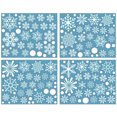 thumbnail image 1 of 4 Sheets Snowflake Stickers Adhesive Window Decals Christmas Glass Stickers, 1 of 8