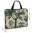 thumbnail image 2 of WERPE Trees and Plants Neoprene Laptop Sleeve Carrying Bag Protective Case Waterproof Anti-Static Durable Lightweight with Top Handle 13inch, 2 of 5