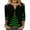 Green-1, variant on Ladies Christmas Tops 3/4 Sleeve Christmas Tree Print Tops Loose Casual Crewneck T-Shirts Xmas Holiday Cute Graphic Shirts Blouses