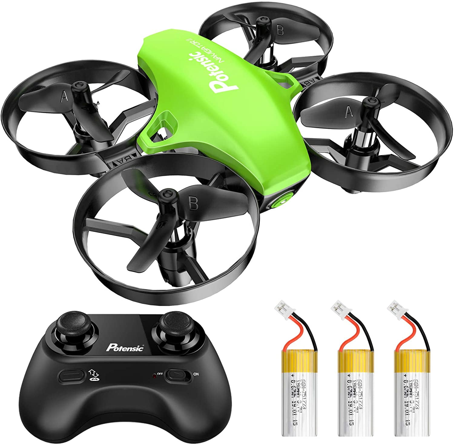 Mini Drone, Potensic A20 Helicopter Quadcopter with Auto Hovering, Headless Mode, One Key Take - Off Landing for Boys Girls, Easy to Fly for Kids and Beginners - Walmart.com