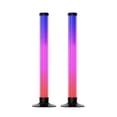 thumbnail image 1 of Graflsoa 360° RGBIC Sound-Activated LED Gaming Lights with USB Bluetooth APP & Infrared Remote, 2-Pack Crystal Cylinder Design (DX24016-42CM-BT), 1 of 6