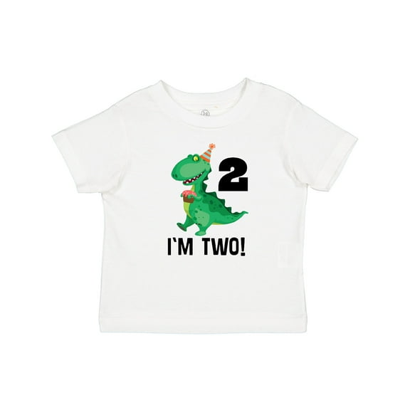 Inktastic 2nd Birthday Dinosaur 2 Year Old Boys Baby T-Shirt