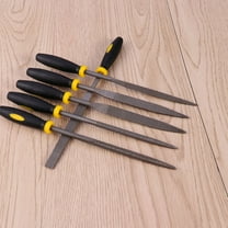 WHAMVOX 6Pcs Mini Wood File Set Steel Plastic Portable Woodworking Tool for Shaping Wood