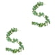thumbnail image 1 of Jumpingount Guirnalda de rosas artificiales de eucalipto de 2m, telón de fondo de boda DIY, de pared, decoraciones para exteriores, hojas de eucalipto Núcleo de rosa blanca 2piezas Jumpingount CBP102557, 1 of 5
