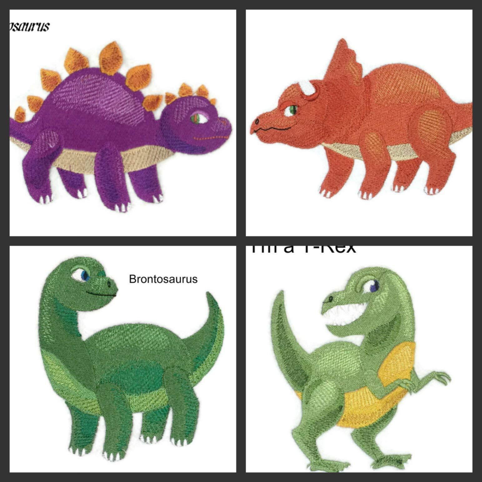 Custom and Unique Dinosaurus [I am a Stegosaurus ] { Embroidered Iron on/Sew Patch 6.45"4.27"]