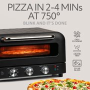 Willow 1800W Electric Pizza Oven, Black – Indoor Countertop Pizza Maker, Digital Temp Control, Preheat & Keep Warm Function, Pizza Stone Included, Heats to 750°F for Stone-Baked Pizza