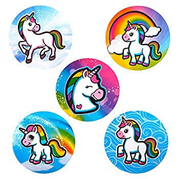 Unicorn Stickers Rainbow Unicorns Favours Party Gift Fun Pack of 50 Free Postage 