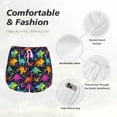thumbnail image 6 of Haiem Colorful Dinosaur Women's 2 in 1 Running Shorts - Lightweight Athletic Workout Gym Yoga Breathable Sports Shorts Liner with Phone Pockets-X-Large, 6 of 9