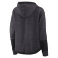 thumbnail image 3 of Women's Fanatics Heather Charcoal Vegas Golden Knights Lux Lounge Helmet Arch Pullover Hoodie, 3 of 7