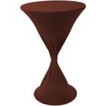 thumbnail image 3 of HSHDLDF JISEN Nappe de Cocktail en Spandex Ajustée Extensible Élastique 24x43 Pouces C-Brown, 3 of 7