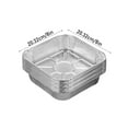 thumbnail image 3 of 20 Pcs Aluminum Foil Baking Cups Square Baking Cups Disposable Ramekins 8x8in, 3 of 6