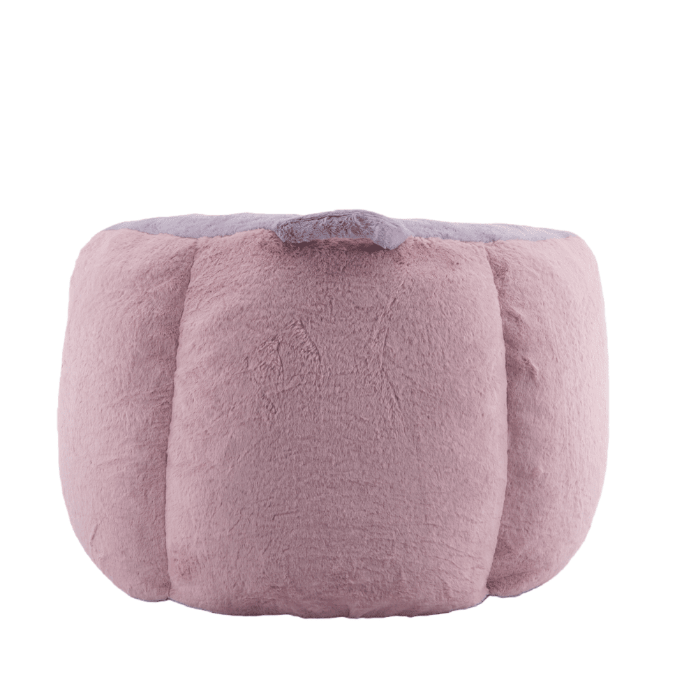 Tcbosik Bean Bag Chair, Comfy Faux Fur Reading Chair for Adults, Single Sofa Chair, Lounge Chair for Home Office, Pink+White+Purple