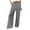 Grey, variant on PMVFHDE Women's Casual High Waist Straight Leg Pants Solid Color Comfortable Versatile Trousers Beige,XXL