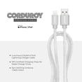 thumbnail image 6 of Liquipel Powertek Corduroy USB-A to Lightning - White, 6 of 7