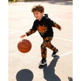 thumbnail image 4 of Lanbubble Toddler Boys 2-Piece Outfit 3D Print Long Sleeve Sweatshirt Hoodie and Jogger Pants Set for Ages 2-6T, Casual Matching Clothes, 4 of 8