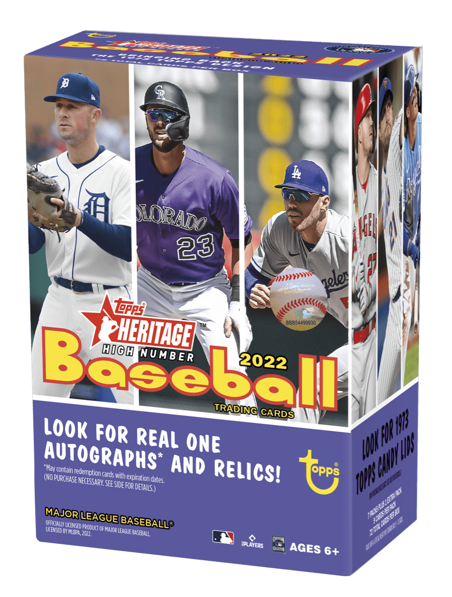 2022 Topps Heritage High Number Baseball Blaster Box Trading Cards