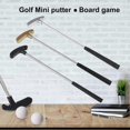 thumbnail image 3 of 1 Set Mini Golf Putter Club with 2 Golf Balls TPR Grip Right Left Handed Stainless Steel Golf Club Kids Adults Table Game Golf Putter Training-M, 3 of 5
