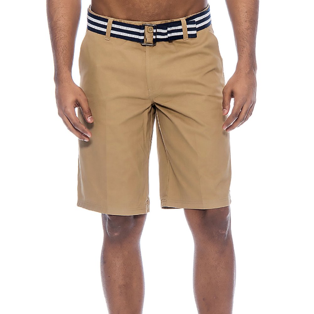 True Rock True Rock Men's Bahamas Belted Walking ShortsWHITE1738