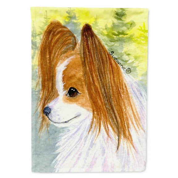 Caroline's Treasures SS1025-FLAG-PARENT Papillon Flag, , multicolor