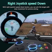 Oilsky 024 Wireless Gaming Controller compatible with PC, iOS, and Android, Bluetooth Gaming Controller with RGB Lights, Hall Joysticks/Hall Triggers, Black