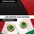 thumbnail image 4 of G128 Combo Pack: 6 Ft Tangle Free Spinning Flagpole (Silver) & United Arab Emirates Flag 3x5 Ft Printed 150D Polyester, Brass Grommets (Flag Included) Aluminum Flag Pole, 4 of 9