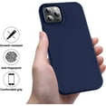 thumbnail image 5 of Compatible with iPhone 12 Pro Max Case 6.7 inch(2020),[Silky and Soft Touch Series] Premium Soft Liquid Silicone Rubber Full-Body Protective Bumper Case for iPhone 12 Pro Max (Navy Blue), 5 of 12
