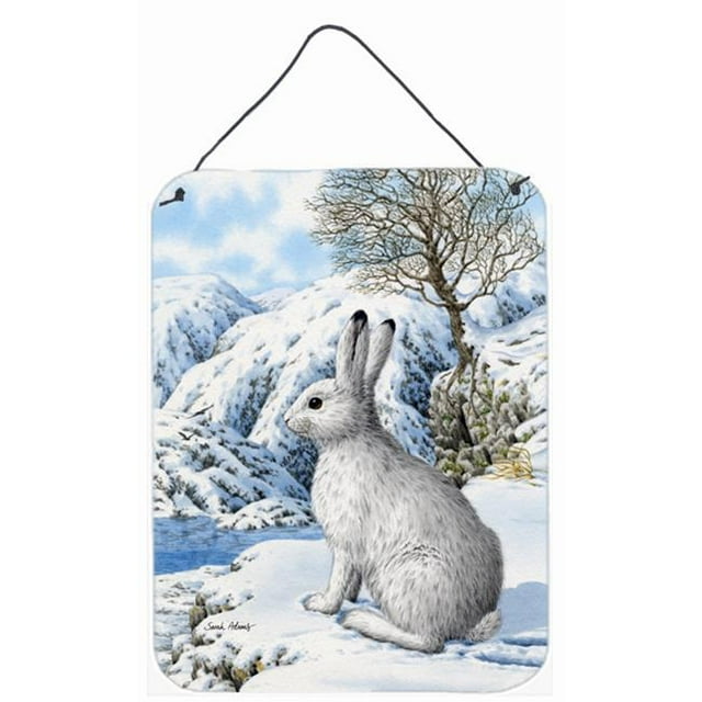 Carolines Treasures ASA2037DS1216 Mountain Hare White Rabbit Wall and Door Hanging Prints